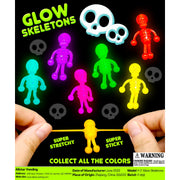 Glow in the Dark Squishy Skeletons Vending Capsules (1-inch) 250 ct
