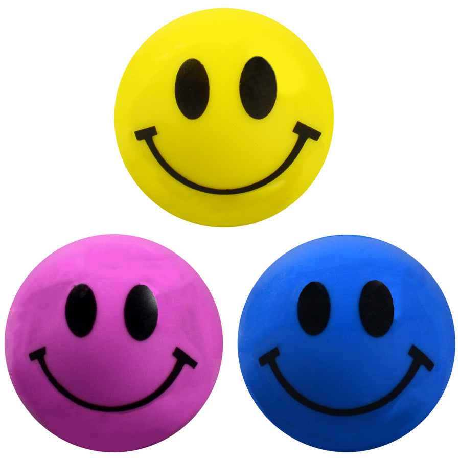 Smiley Face 32mm Vending Bouncy Balls
