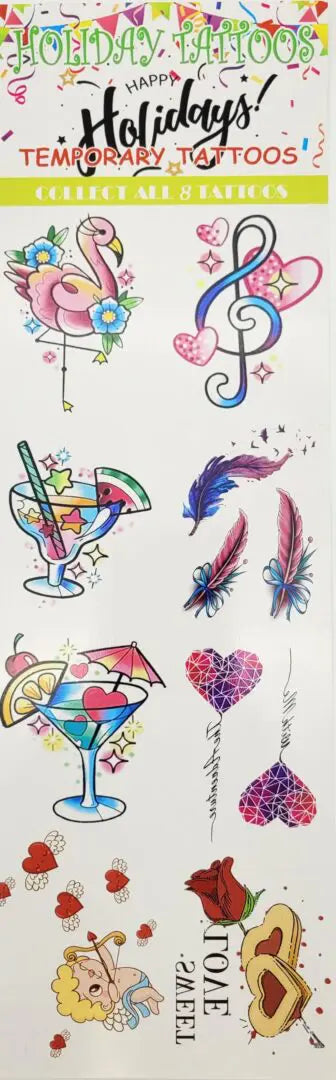Holiday Temporary Vending Tattoos (300 ct)