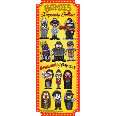 Homies® Clown Tattoos in Folders (300pcs)