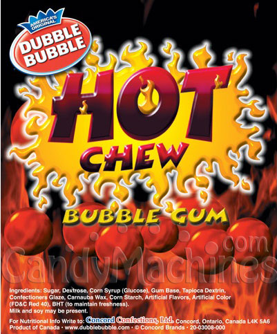 Hot Chew Cinnamon Gumballs