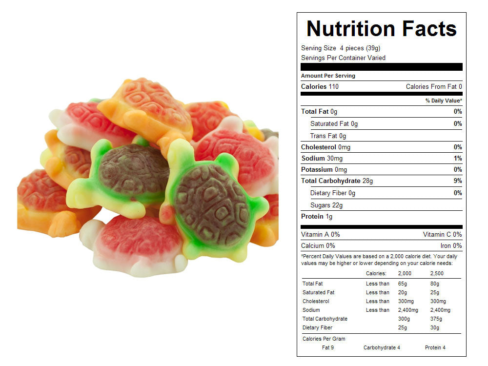 Jelly Filled Gummy Turtles Bulk Candy