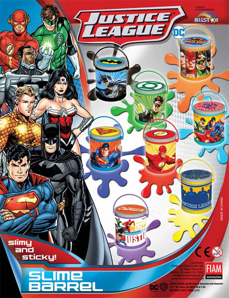 Justice League Slime Barrels Vending Capsules (2 inch) 120 CT