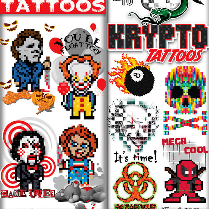 Krypto Villain Tattoos (300 ct)