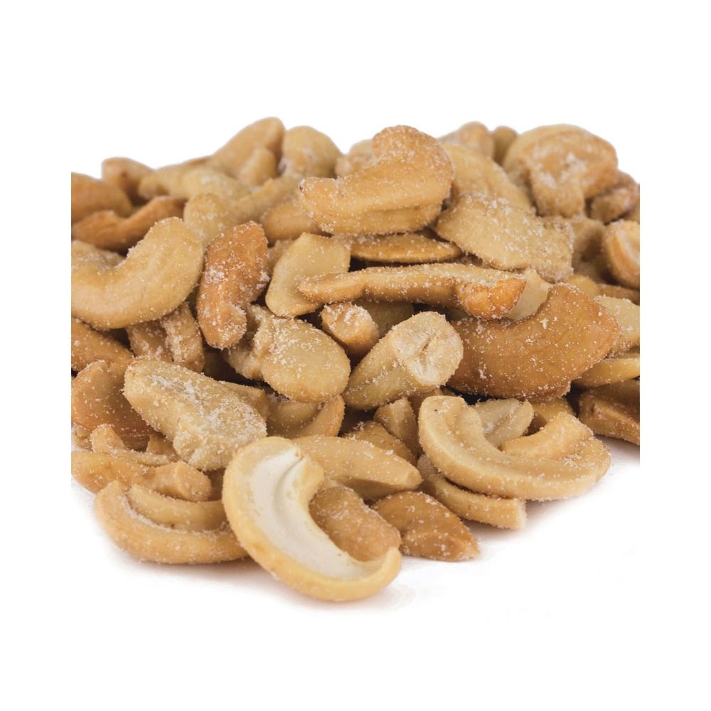 Large Roasted and Salted Bulk Cashew Pieces 25 lbs