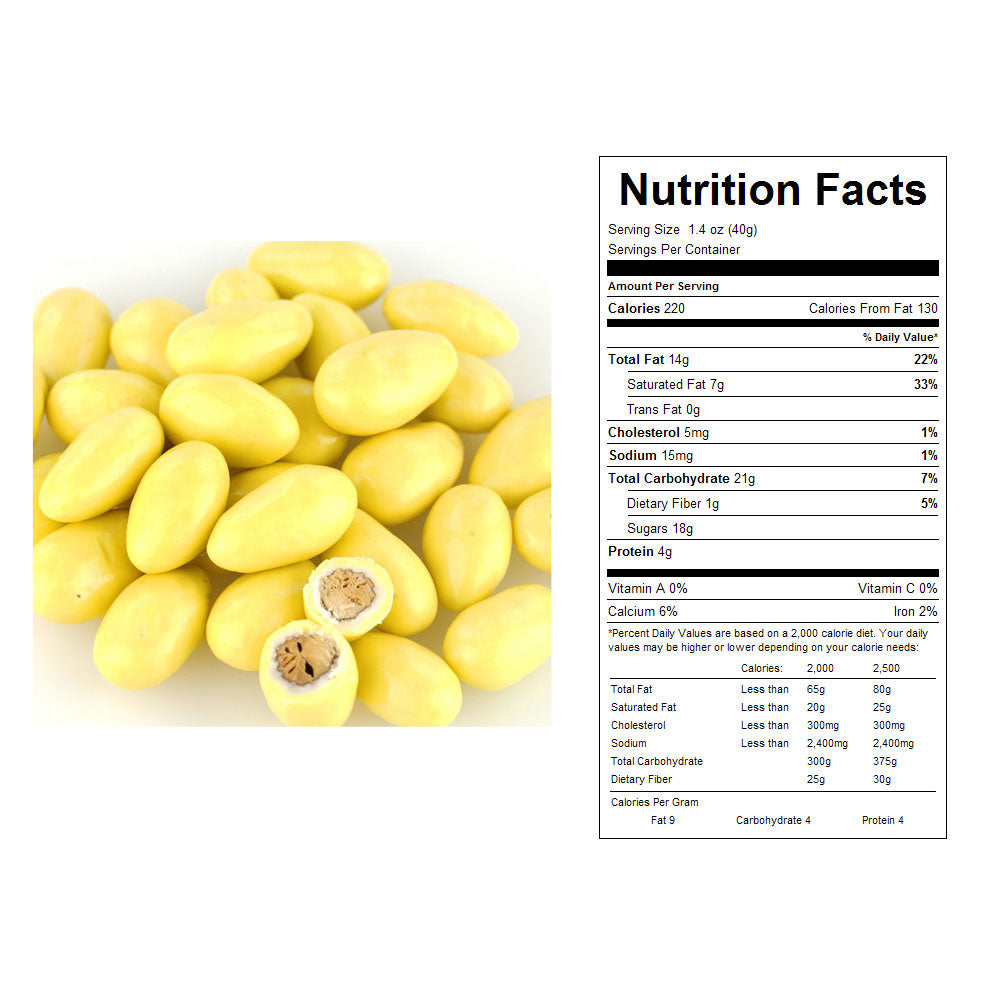 Lemon Creme Almonds Bulk Candy 20 lbs