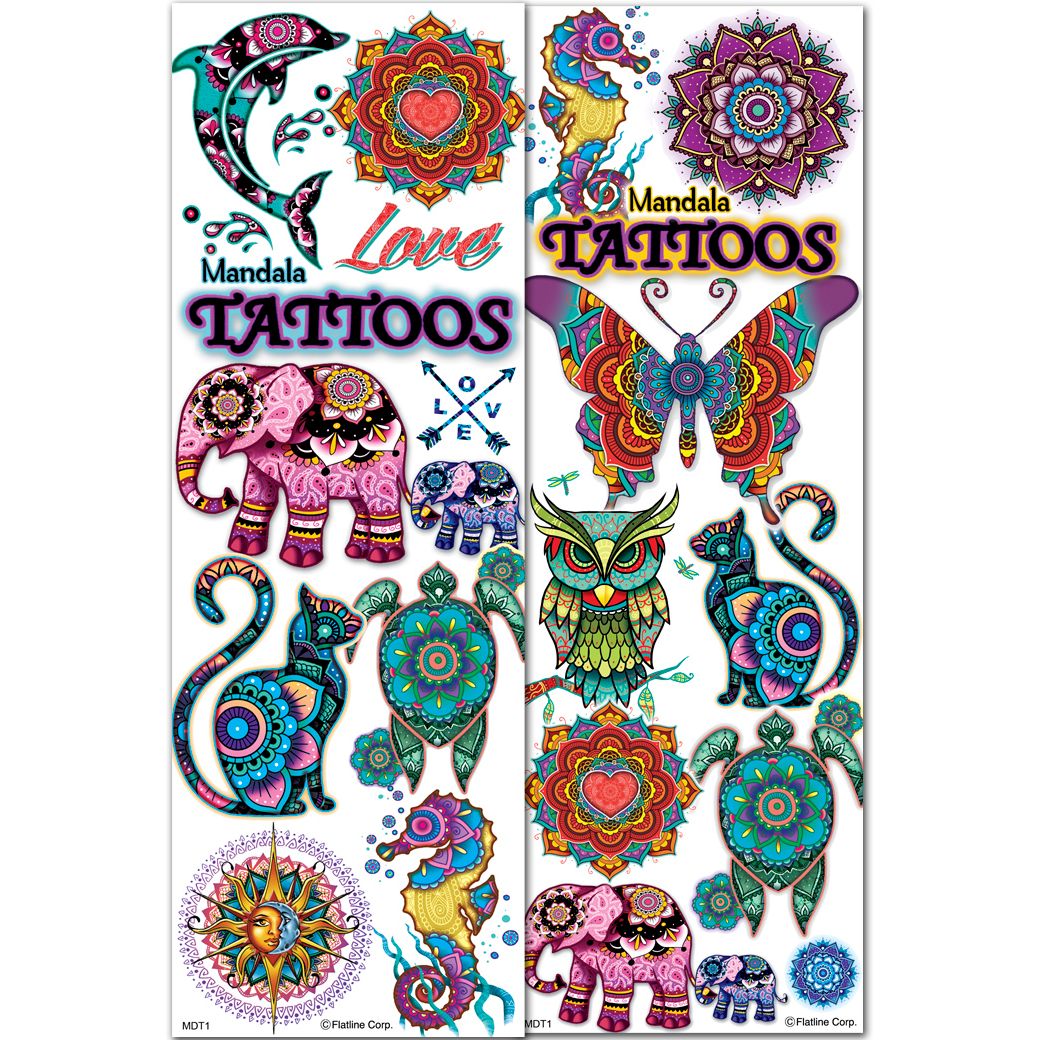 Mandala Temporary Tattoos (300 ct)