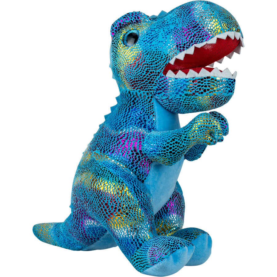 Jumbo Metallic Dinosaur Plush 11"-14" Mix (30 ct)