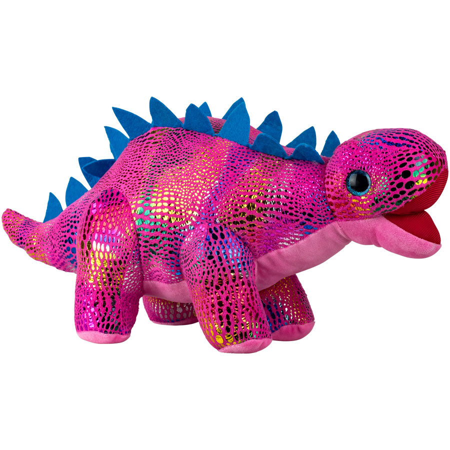 Jumbo Metallic Dinosaur Plush 11"-14" Mix (30 ct)