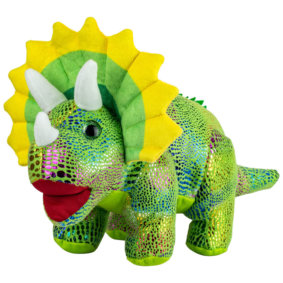 Jumbo Metallic Dinosaur Plush 11"-14" Mix (30 ct)