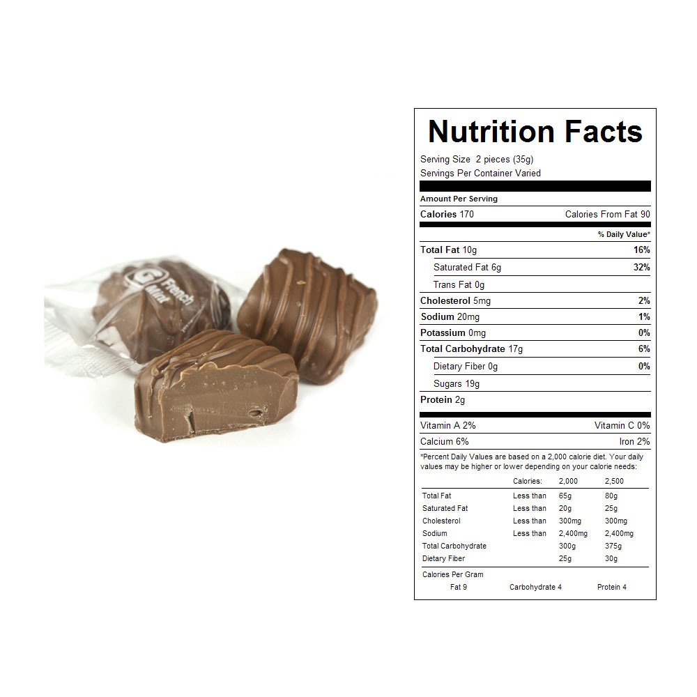 Milk Chocolate French Mints Bulk Candy 10 lbs