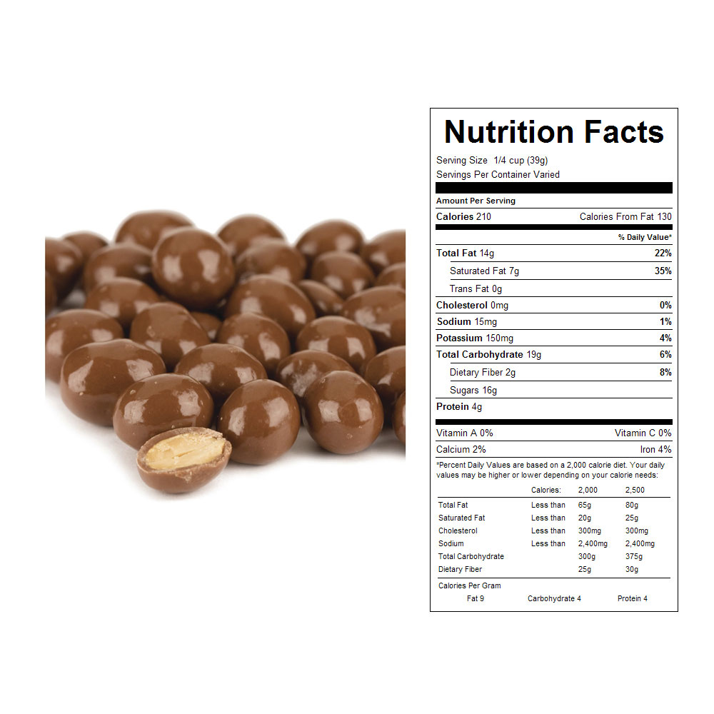 Milk Chocolate Panned Peanuts Bulk Candy 20 lbs