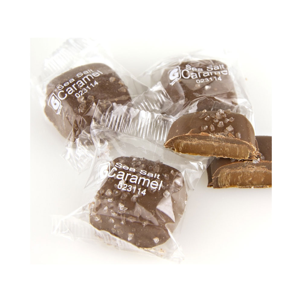 Milk Chocolate Sea Salt Caramels Bulk Candy 10 lbs