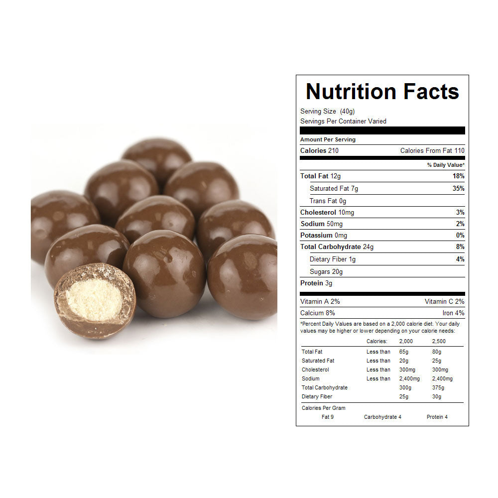 Milk Chocolate Triple Dipped Malt Balls Bulk Candy 10 lbs