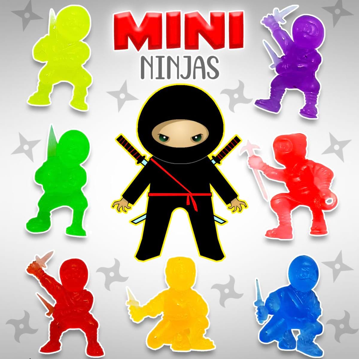 Mini Ninjas Vending Capsules (1-inch) 250 ct