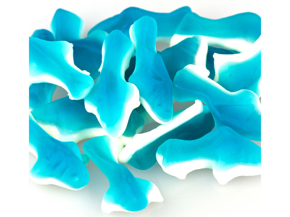 Mini Gummy Sharks Bulk Candy (30 lbs)