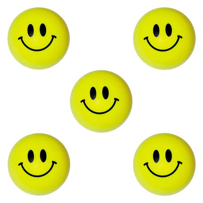 Mini Smiley 32mm Plastic Smiley Balls (100 ct)