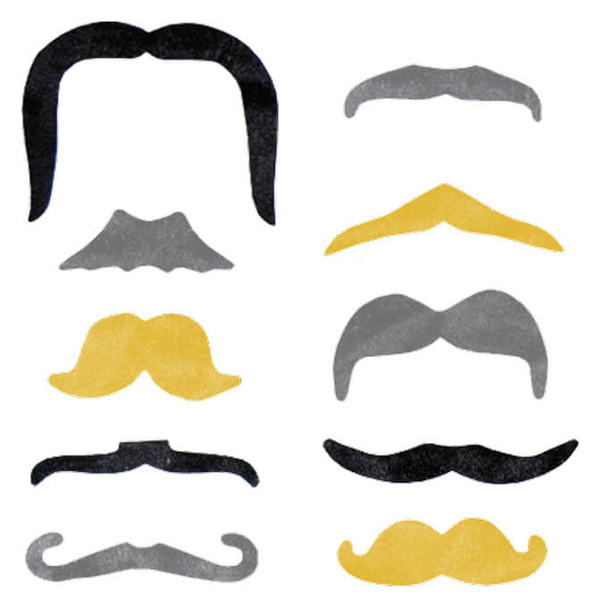 Moustache Mix Vending Capsules (2-inch) 250 ct