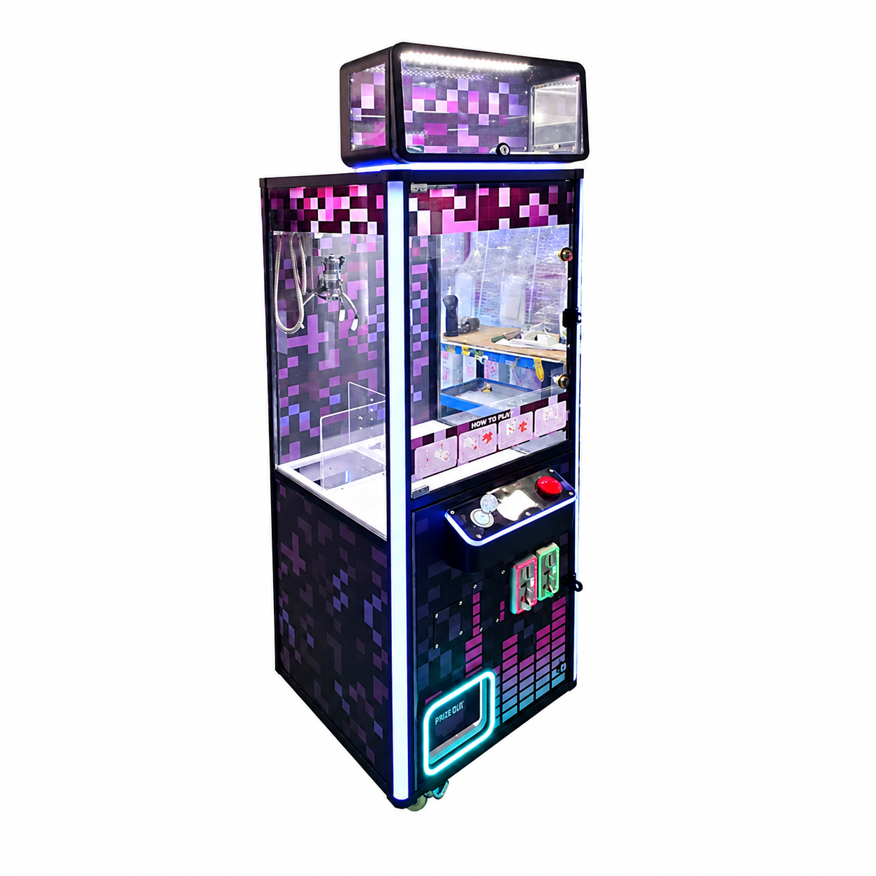 8 Bit Black Mega Treasure Crane Machine (22-inch)