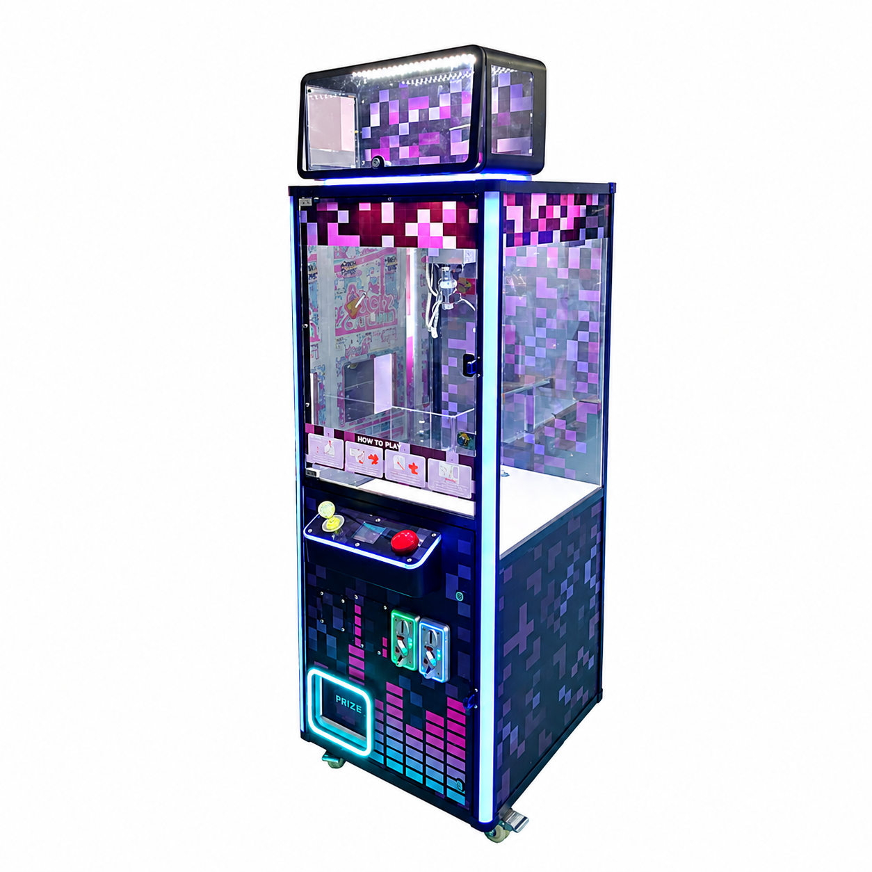 8 Bit Black Mega Treasure Crane Machine (22-inch)
