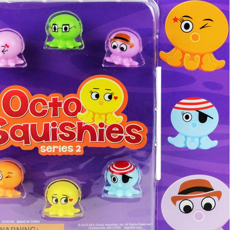 Octo Squishies Vending Capsules (2-inch) 250 ct