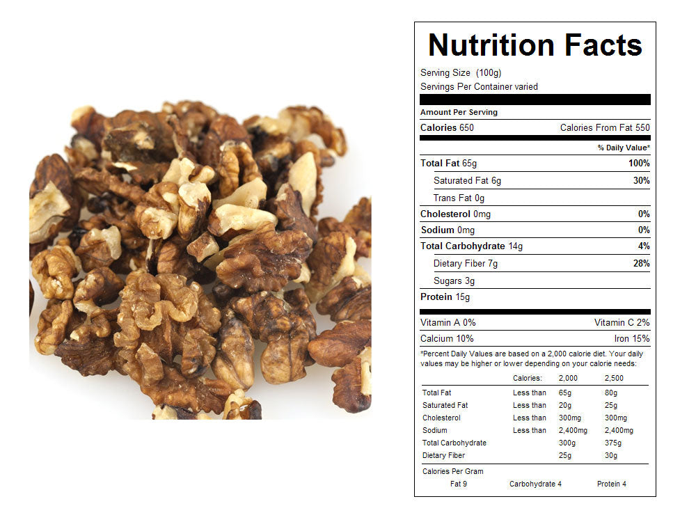 Organic Bulk Walnuts - Halves and Pieces 25 lbs