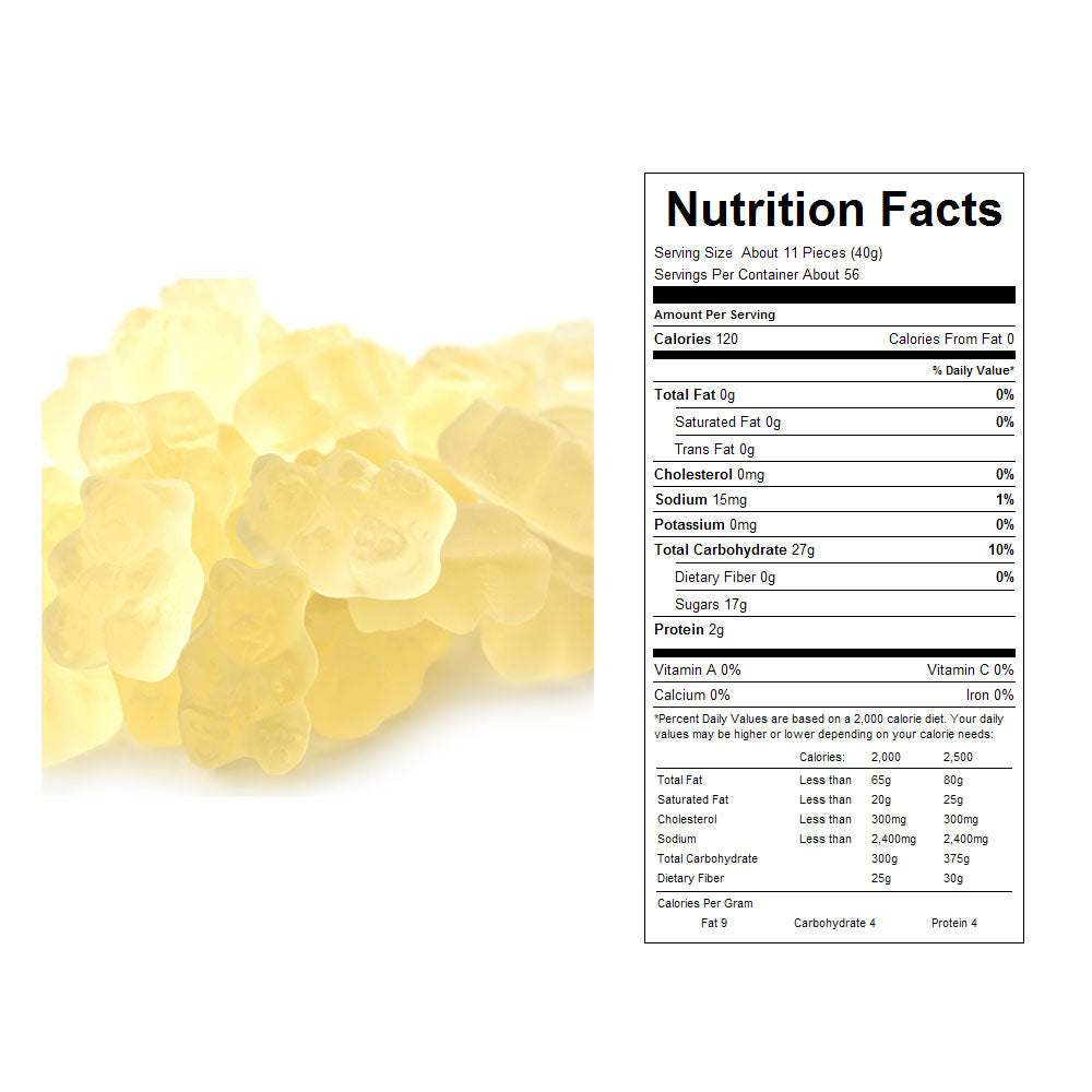 Pineapple Gummy Bears Bulk Candy 20 lbs
