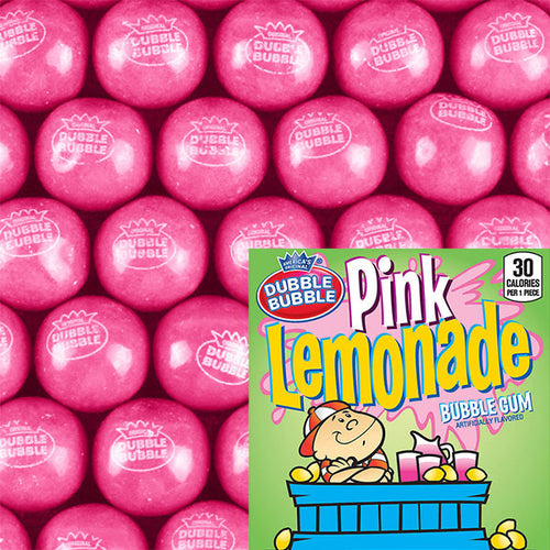 Dubble Bubble Pink Lemonade Gumballs, 1-inch (850 ct)