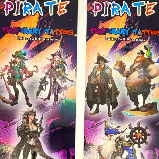 Pirates #2 Temporary Vending Tattoos (300 ct)