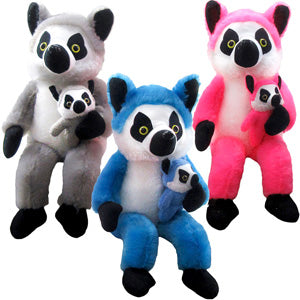 Lemur with Baby 38 inch Plush (4 ct)