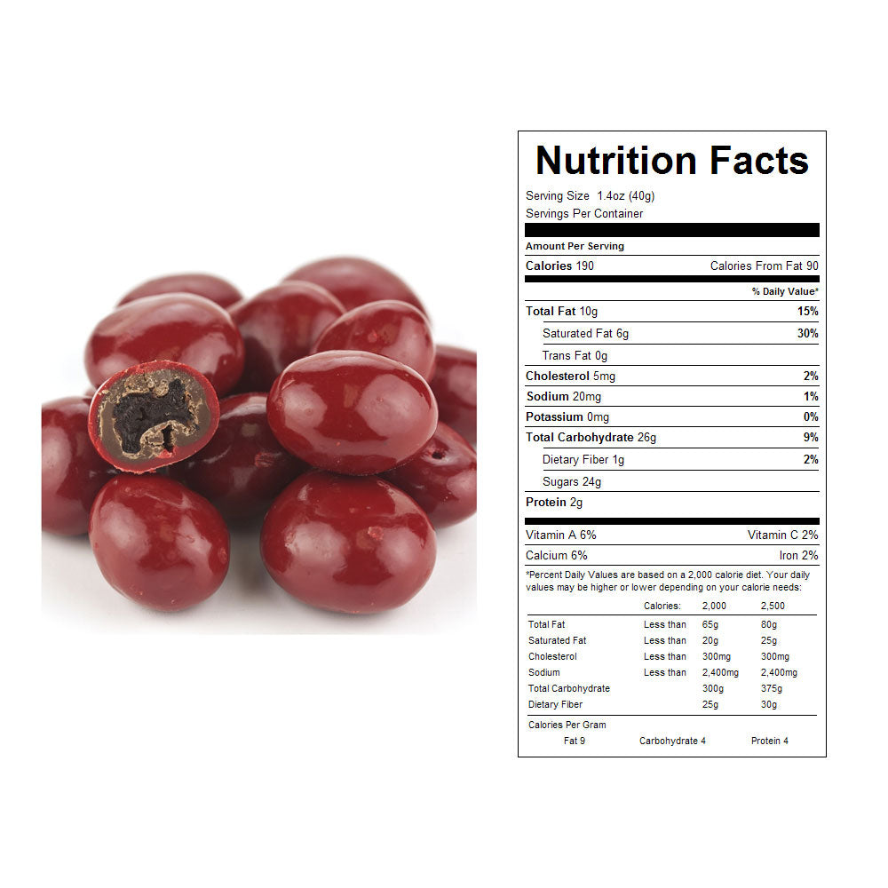 Red Chocolate Cherries Bulk Candy 10 lbs