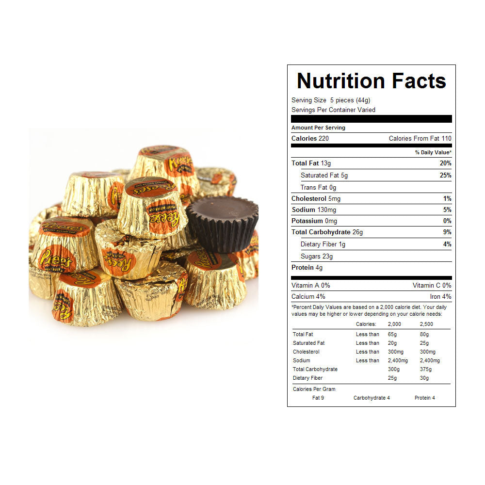 Reeses Mini Peanut Butter Cups Bulk Candy 25 lbs