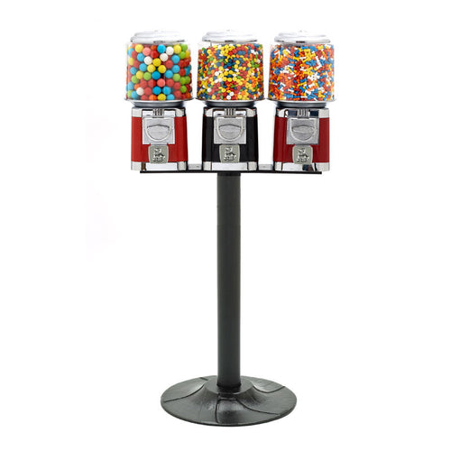 Rhino Classic Triple Head Vending Machine Stand (Red)