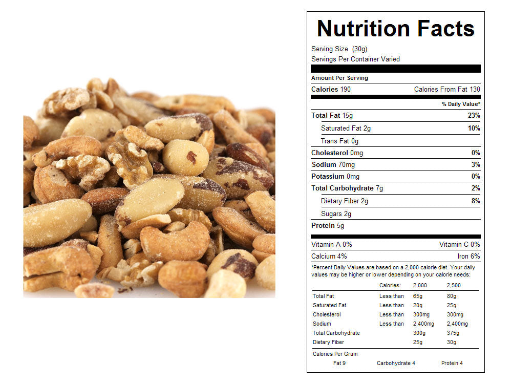 Roasted and Salted Deluxe Bulk Mixed Nuts 15 lbs