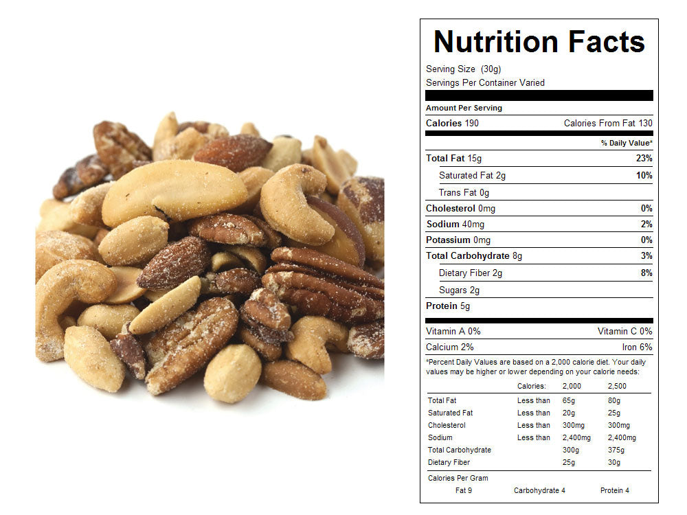 Roasted and Salted Bulk Mixed Nuts with Peanuts 15 lbs
