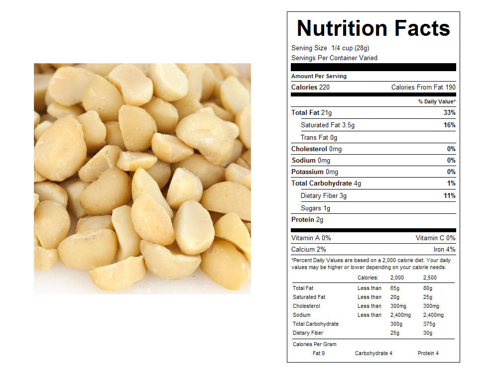 Dry Roasted Unsalted Bulk Macadamia Nuts