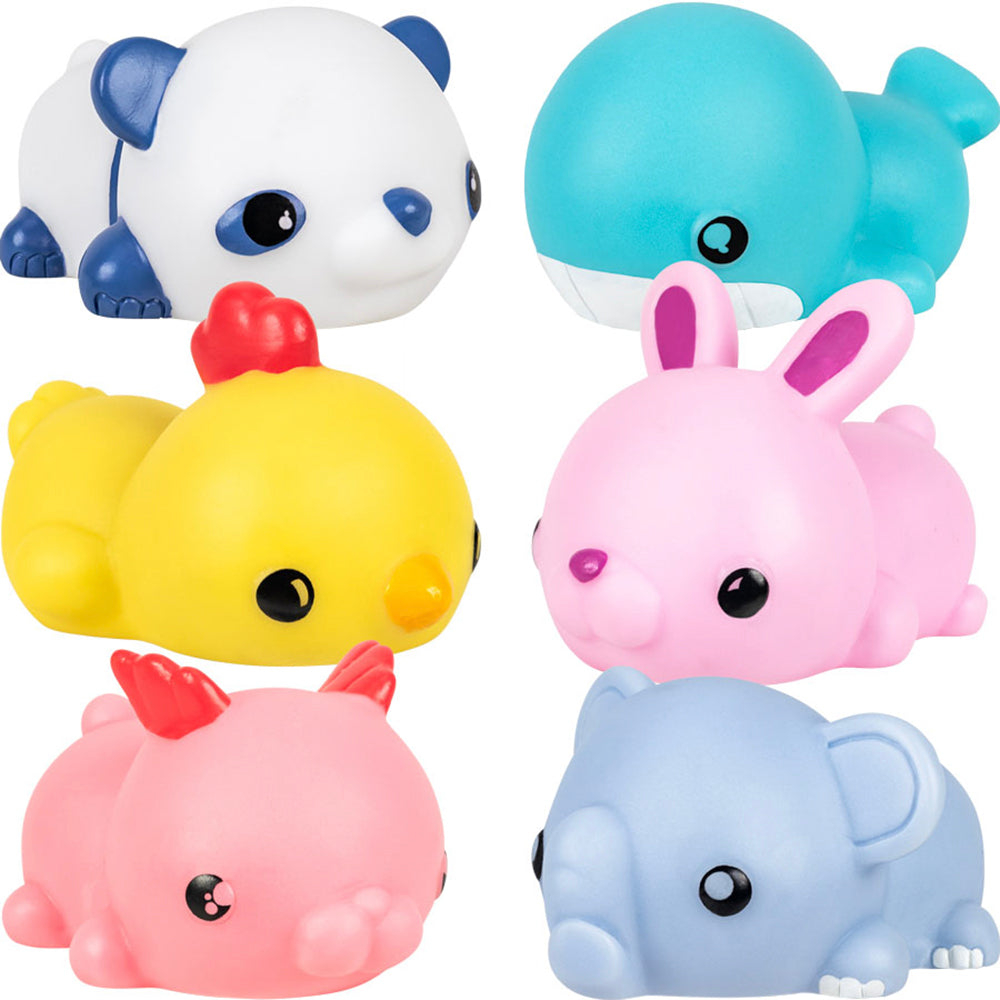 Kawaii Laydown Animals Assortment (2.5 inch) 50 ct
