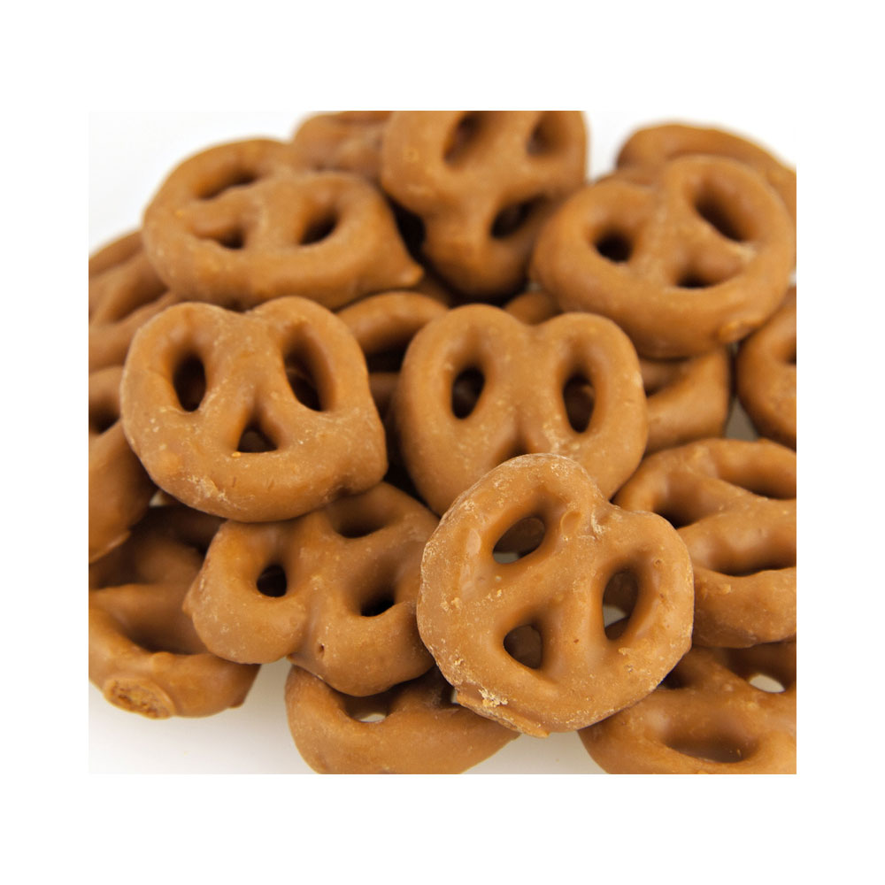 Salted Caramel Dipped Mini Pretzels Bulk Candy 17 lbs