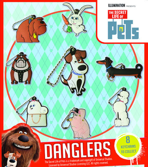 Secret Life of Pets 2D Keychains Vending Capsules (2-inch)