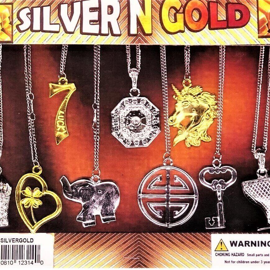 Silver & Gold Vending Capsules (2 inch) 250 ct