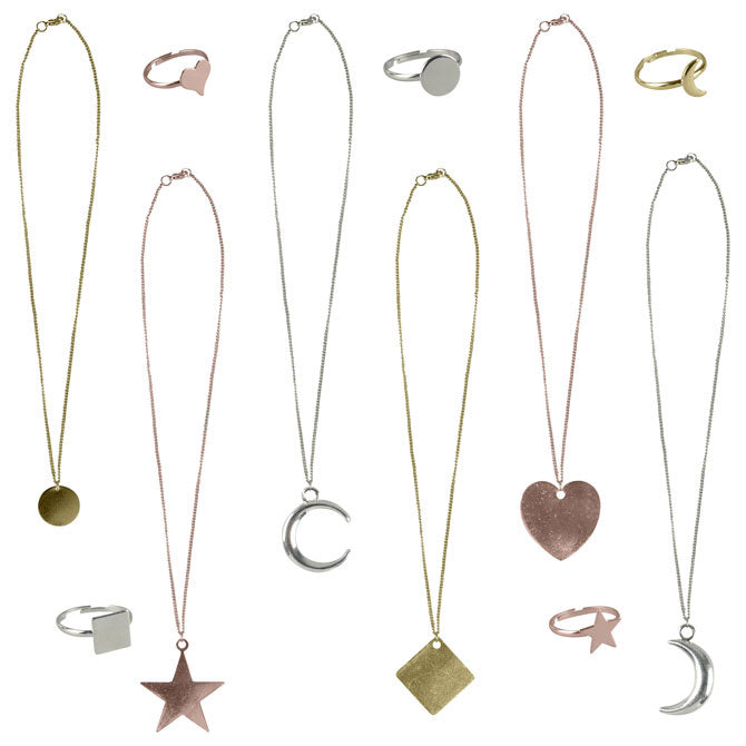 Simple and Elegant Necklace Ring Mix Vending Capsules 2 inch