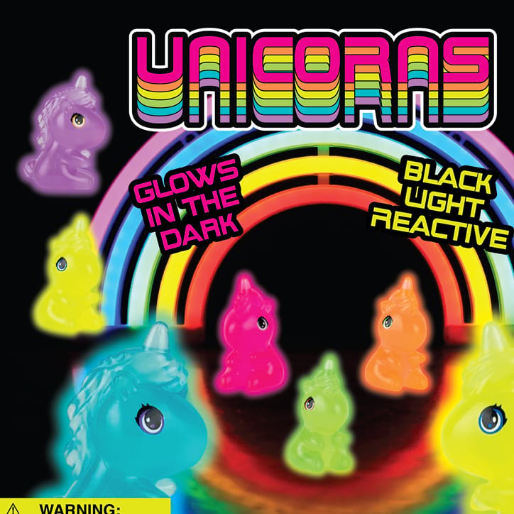Neon Sitting Unicorns Vending Capsules (2 inch) 250 ct