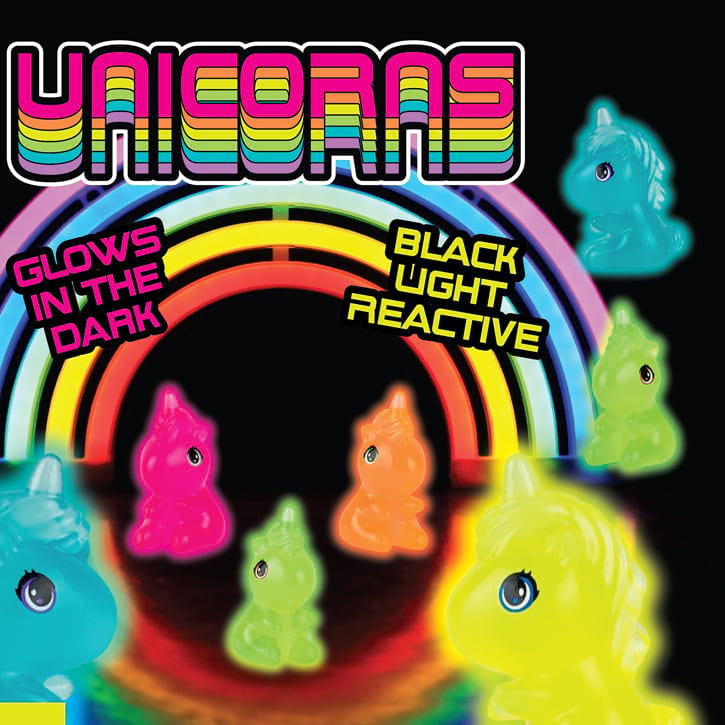 Neon Sitting Unicorns Vending Capsules (2 inch) 250 ct