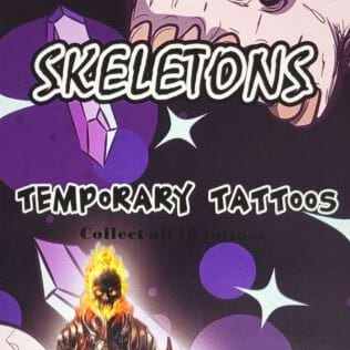 Skeletons Temporary Vending Tattoos (300 ct)