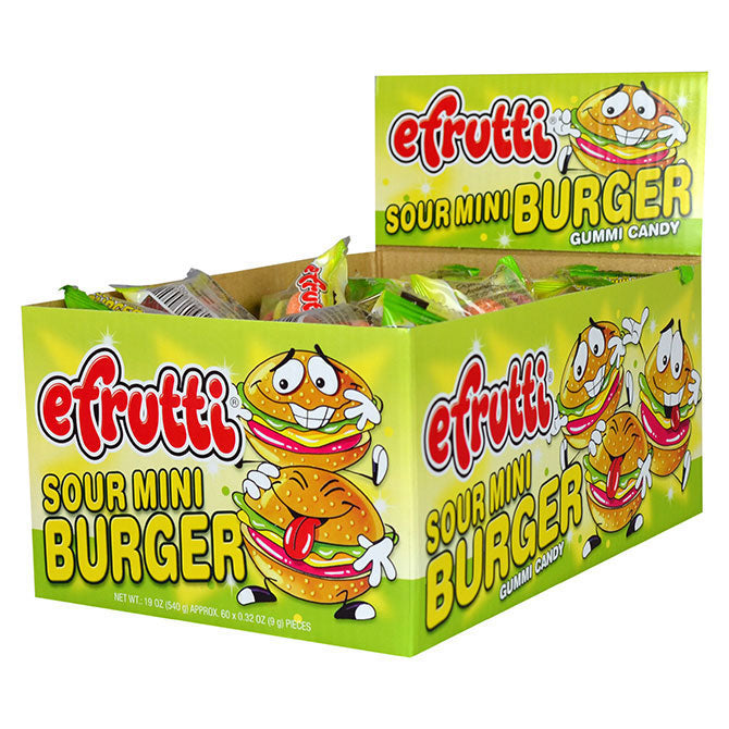 EFrutti? Sour Gummi Mini Burgers (60 ct)