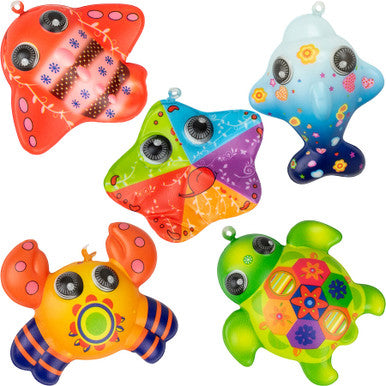 Colorful Sealife Squishy Assortment (3 inch) 50 ct