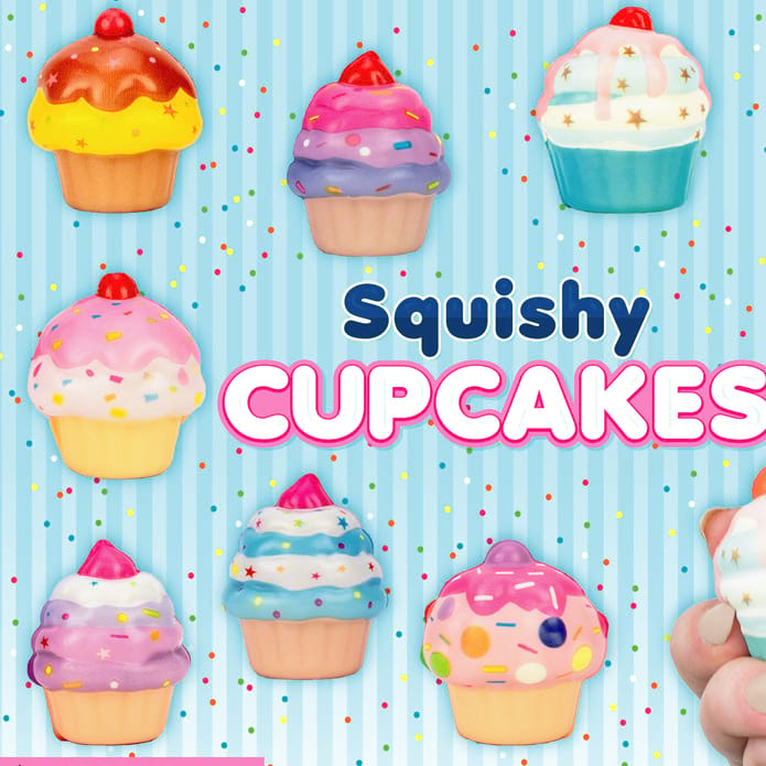 Squishy Cupcakes Vending Capsules (2 inch) 250 ct