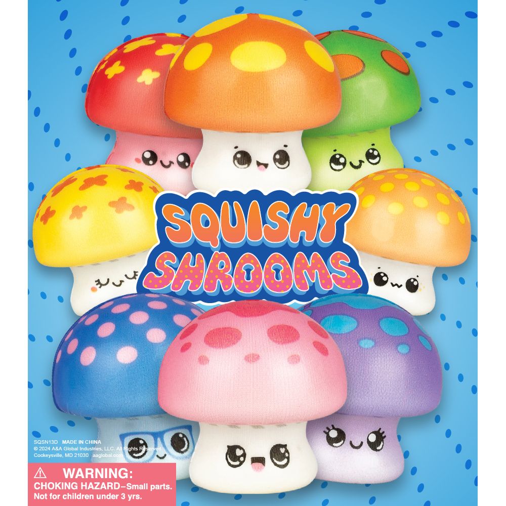 Squishy Mushrooms Vending Capsules (2 inch) 250 ct