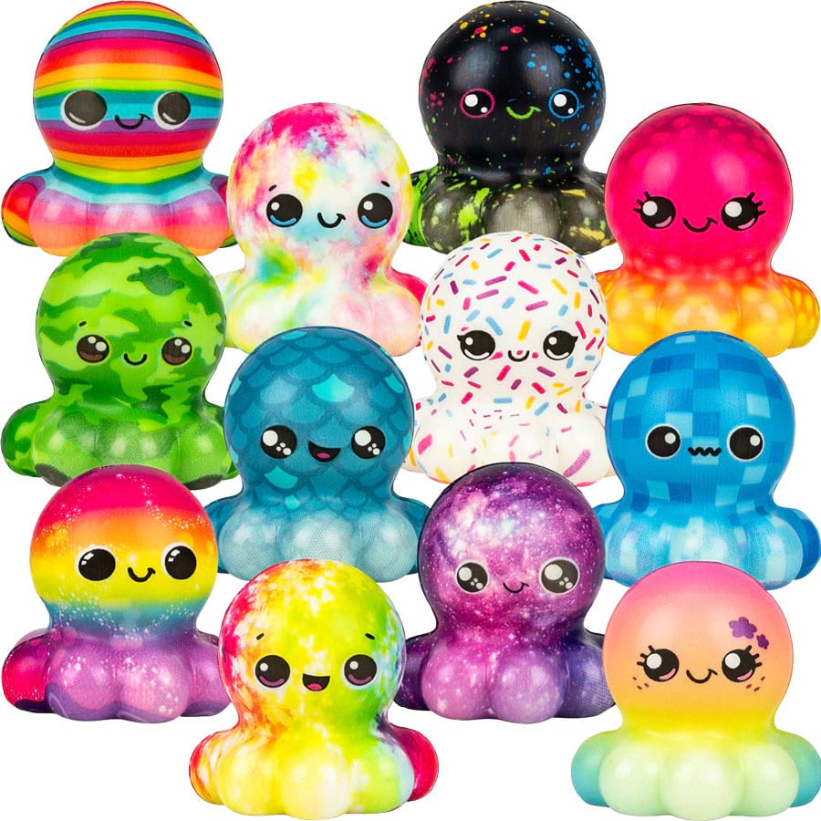 Squishy Octopus Vending Capsules (2 inch) 250 ct