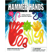 Sticky Hammer Hands Vending Capsules 1-inch
